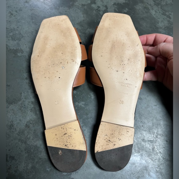 Saint Laurent Tribute Mules in Smooth Leather - Picture 4 of 11